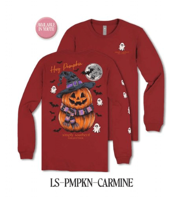 Hey Pumpkin Stack LS Tee - She Chester