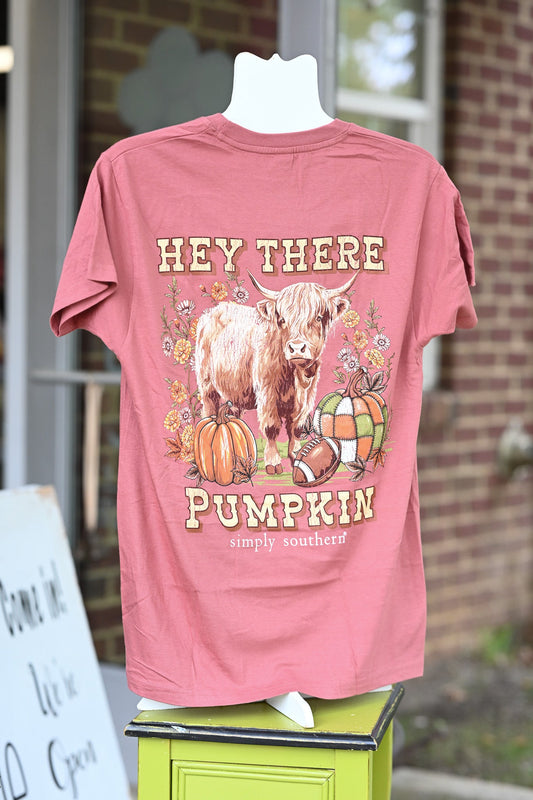 Hey There Heffer Football Tee - She Chester