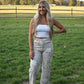 Hibiscus Paisley Straight Fit Jeans - She Chester