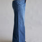 High Waist Feather Weight Palazzo Jeans - She Chester