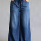 High Waist Feather Weight Palazzo Jeans - She Chester