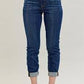 High Waist Pull On Cuff Slim Jeans 88750 - She Chester