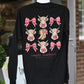 Highland Cow Bow LS Tee - She Chester