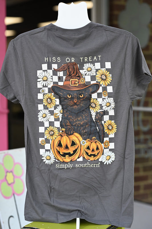Hiss or Treat Cat Tee - She Chester