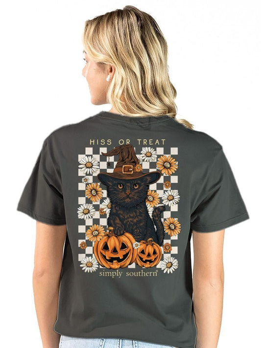 Hiss or Treat Cat Tee - She Chester
