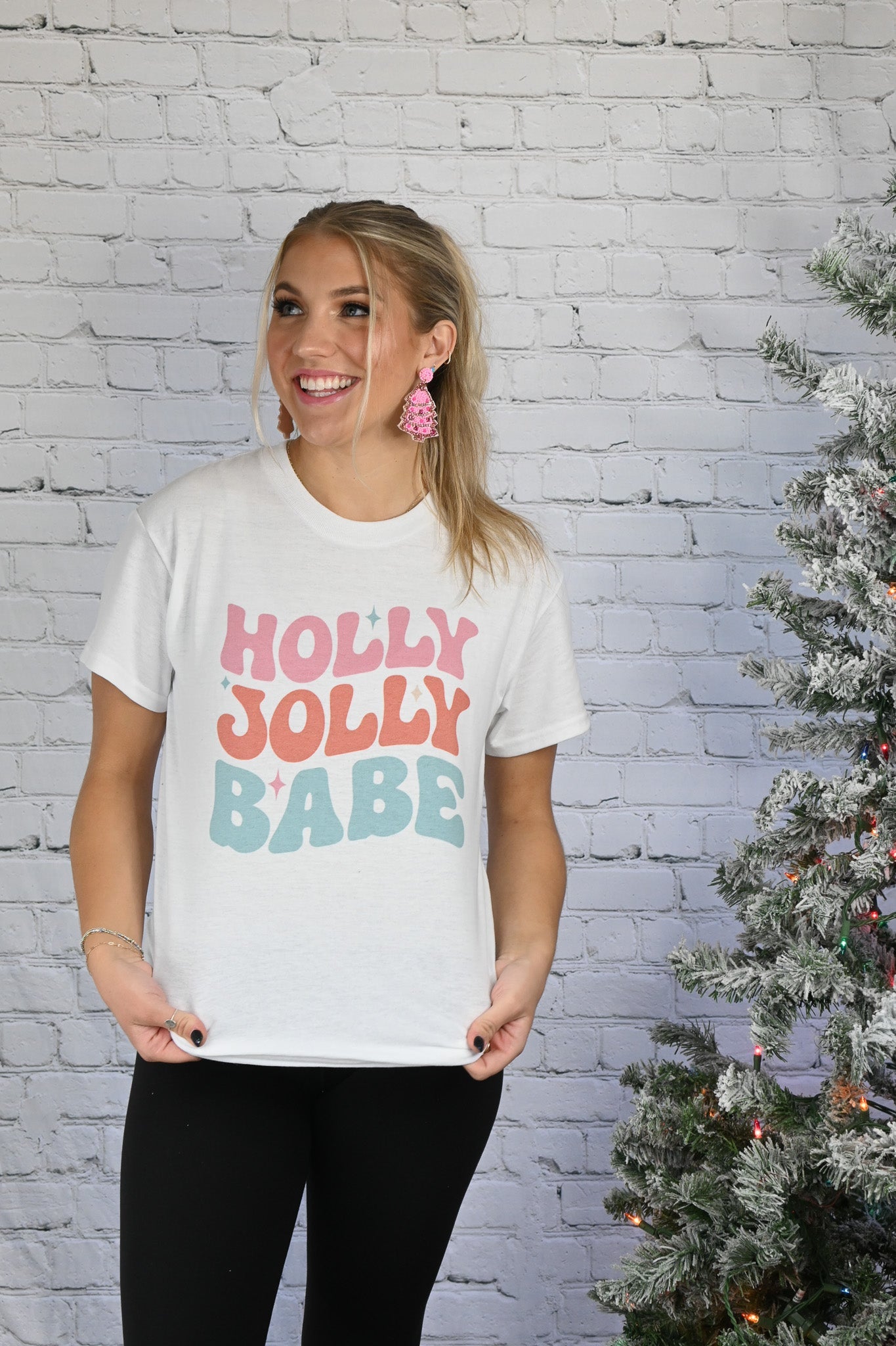 Holly Jolly Babe Tee - She Chester