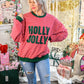 Holly Jolly Christmas Striped Sweater - She Chester