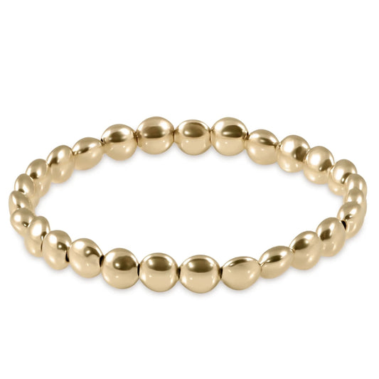 Honesty Gold 6mm Bead Bracelet - She Chester