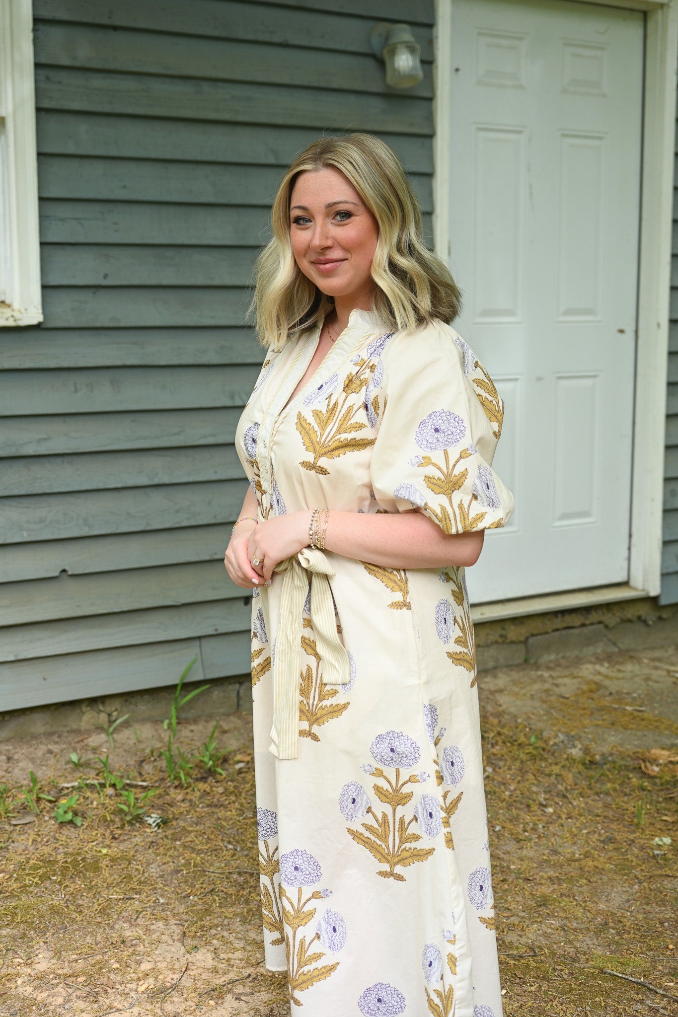 Honey Butter Tie Maxi - She Chester