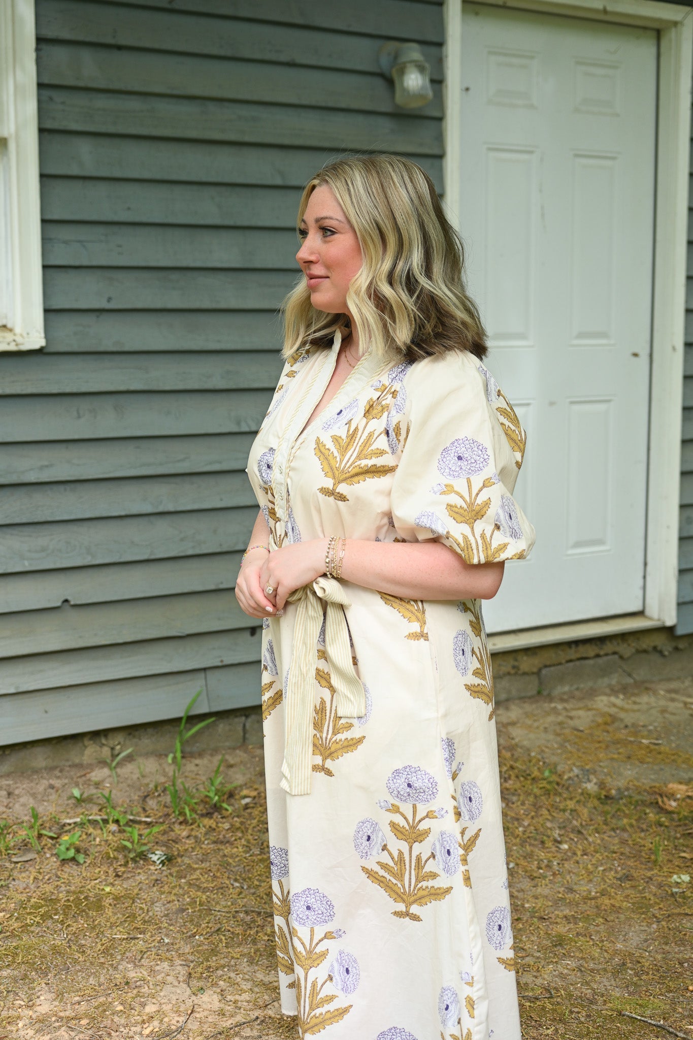 Honey Butter Tie Maxi - She Chester