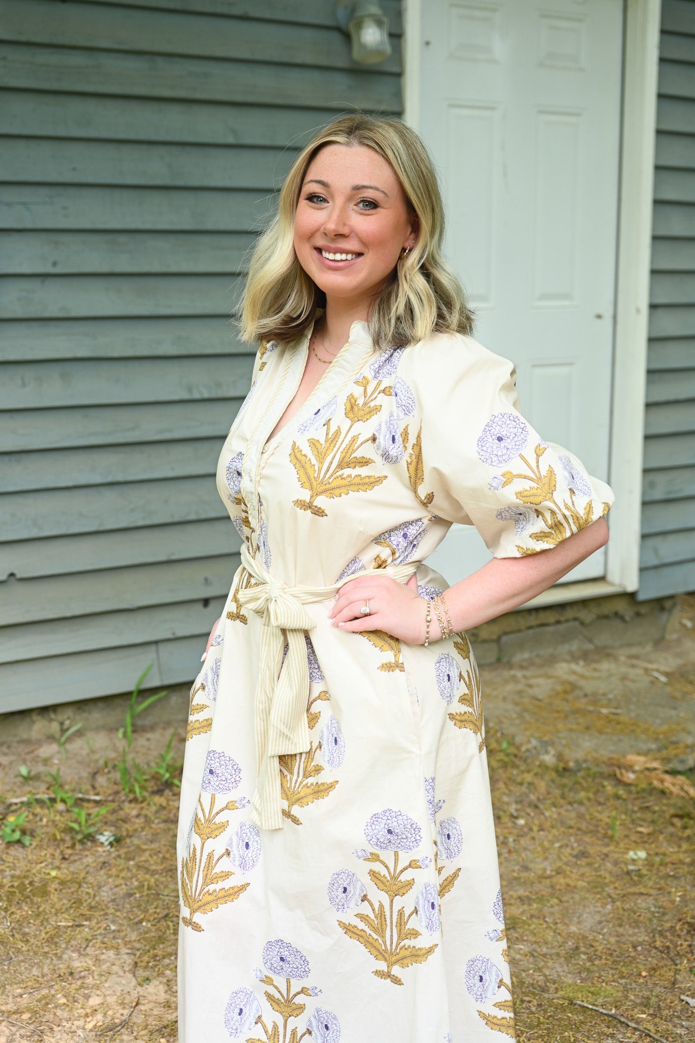 Honey Butter Tie Maxi - She Chester