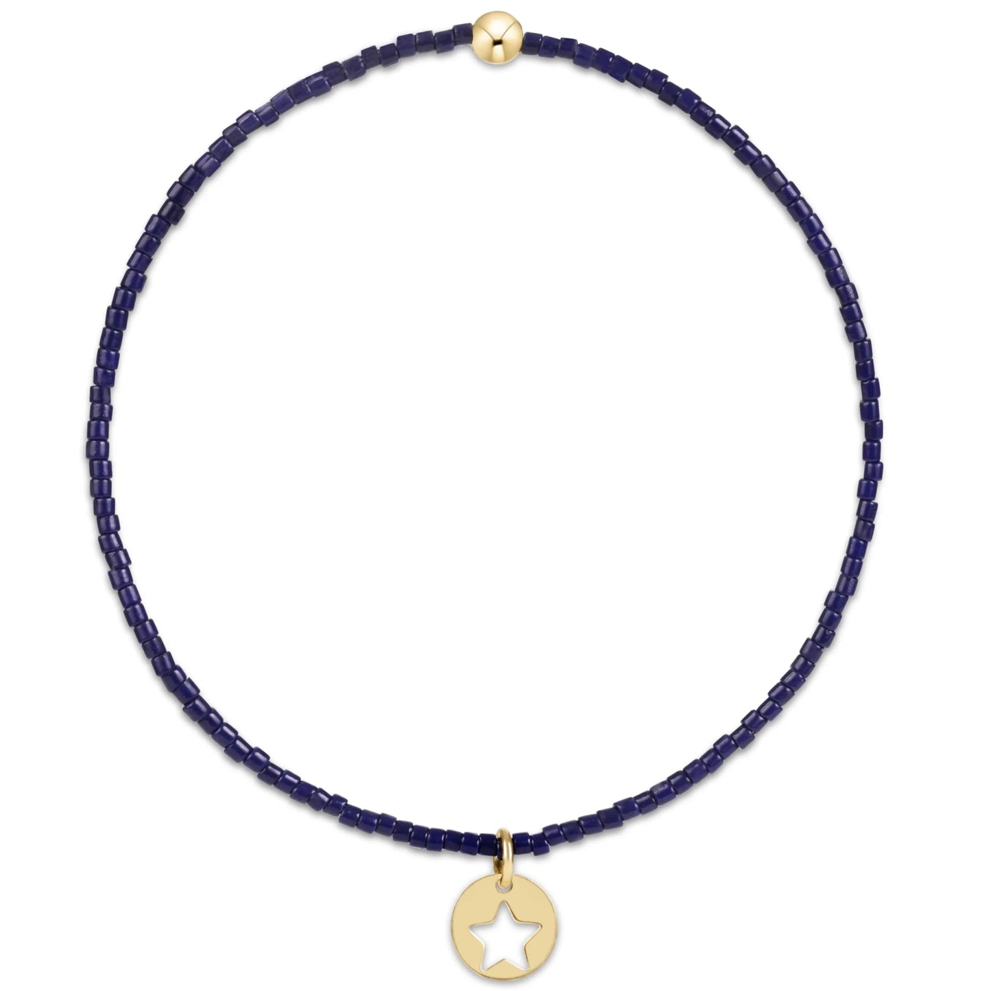 Hope Classic Bracelet Navy Star Small Gold - She Chester