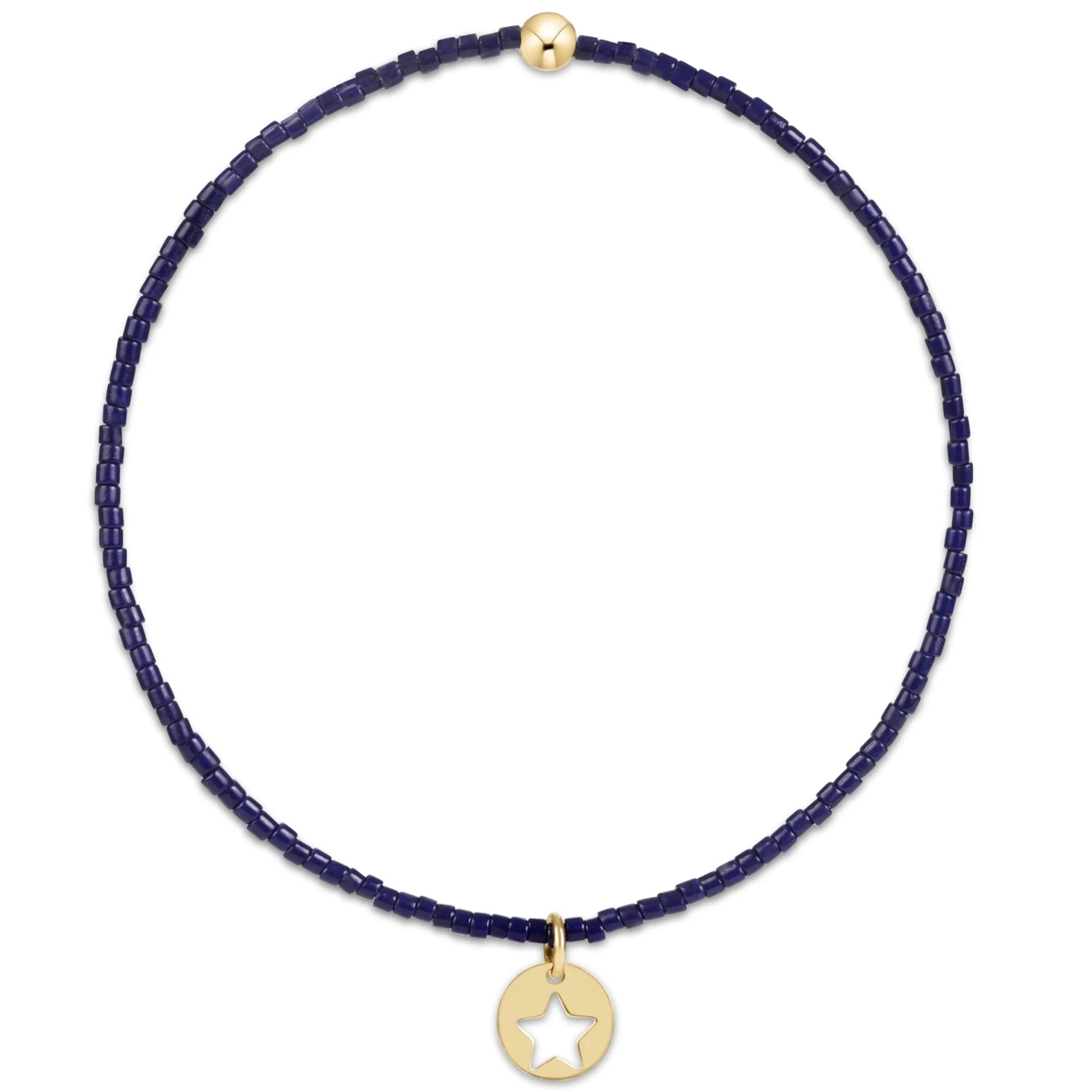 Hope Classic Bracelet Navy Star Small Gold - She Chester