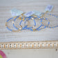 Hope Classic Bright Blue Bracelet - Signature Cross Small Gold Charm - She Chester
