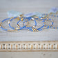 Hope Classic Bright Blue Bracelet - Signature Cross Small Gold Charm - She Chester