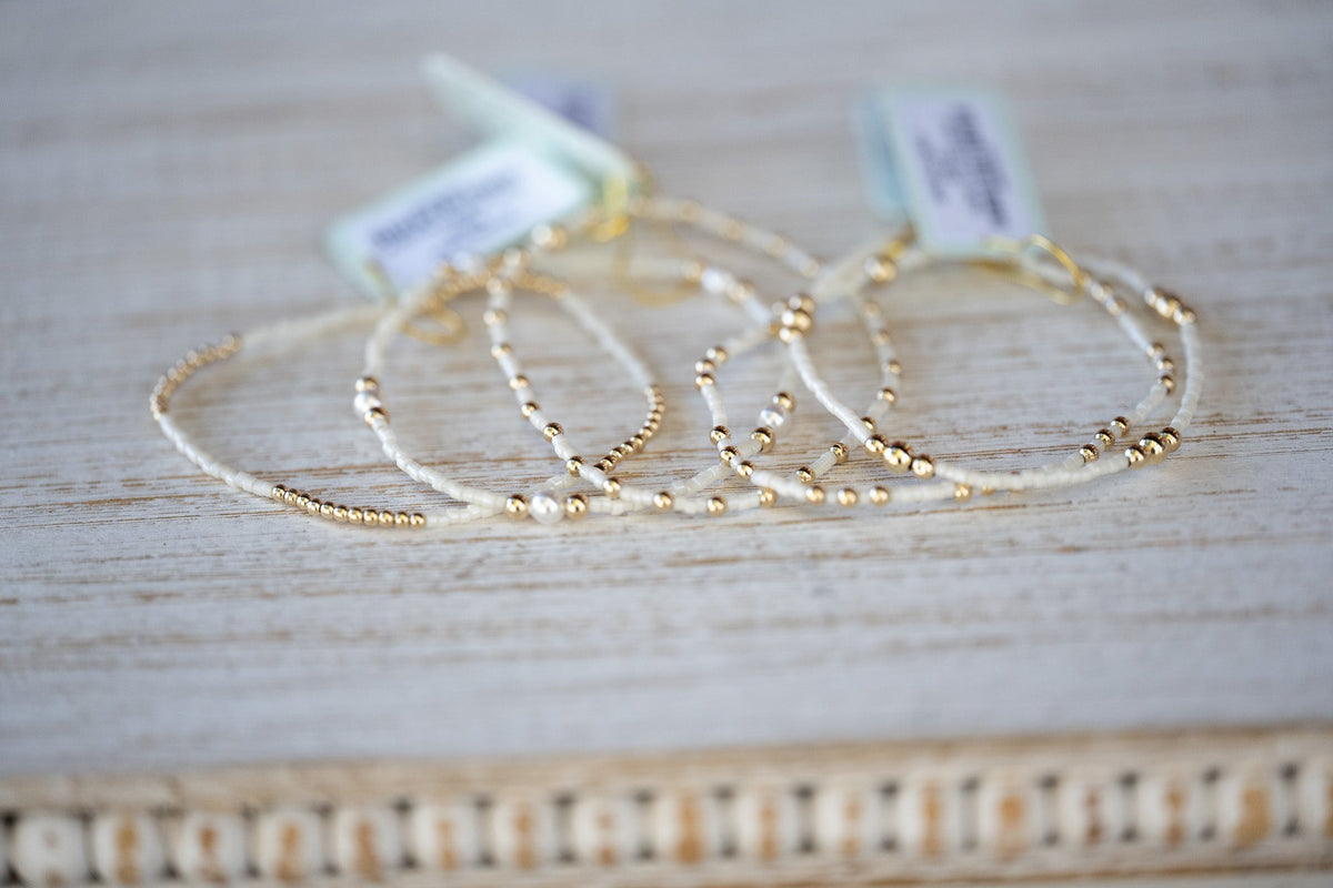 Hope Classic Milkshake Bracelet - Signature Cross Small Gold Charm - She Chester