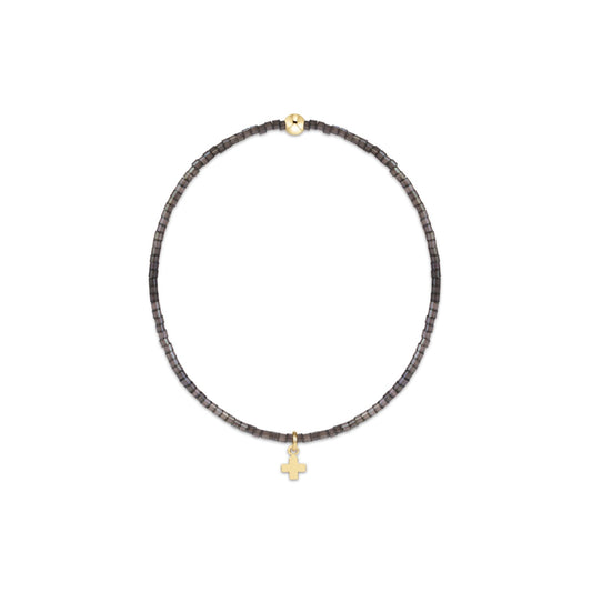 Hope Classic Moonlight Bracelet - Signature Cross Small Gold Charm - She Chester