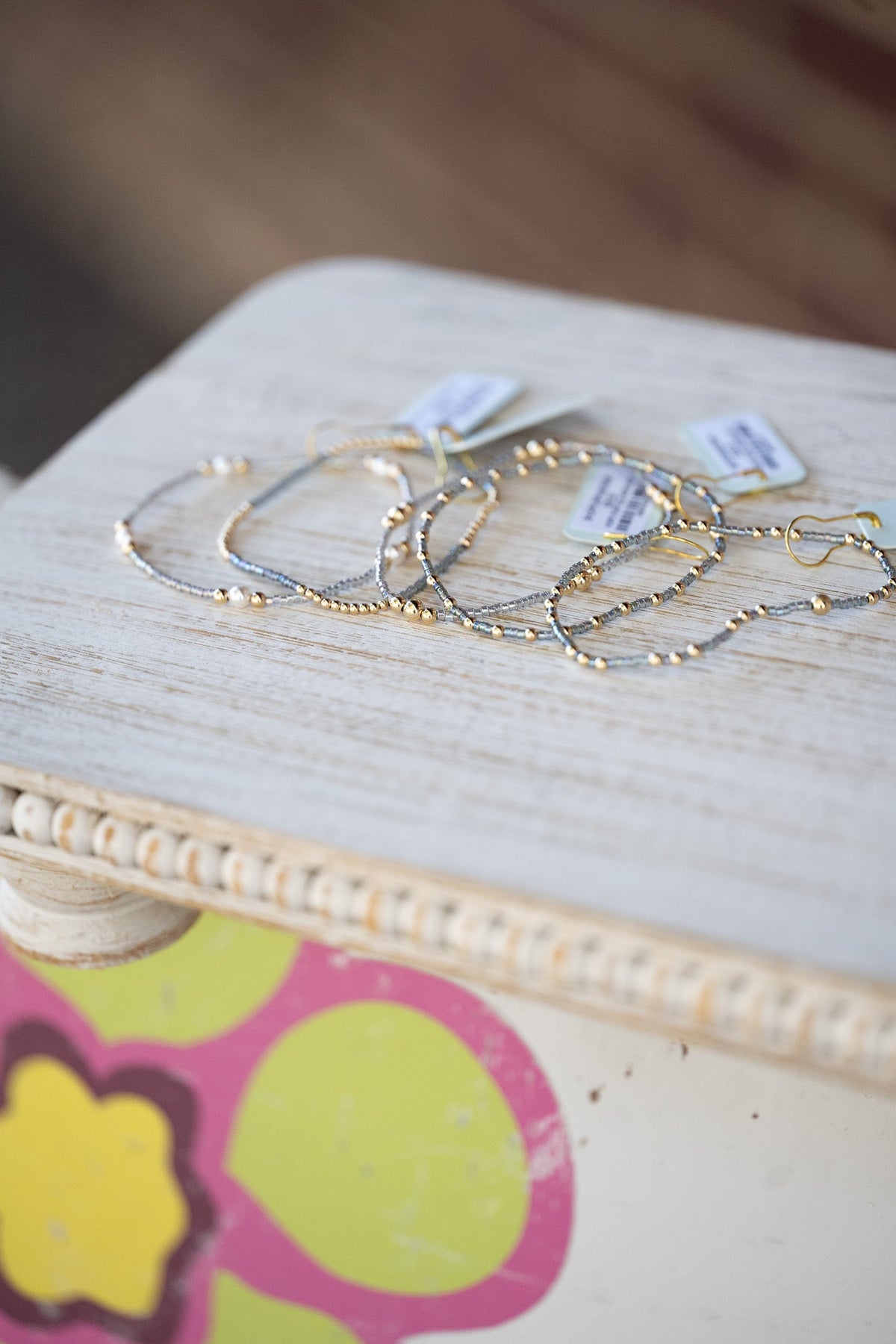 Hope Classic Morning Mist Bracelet - Signature Cross Small Gold Charm - She Chester
