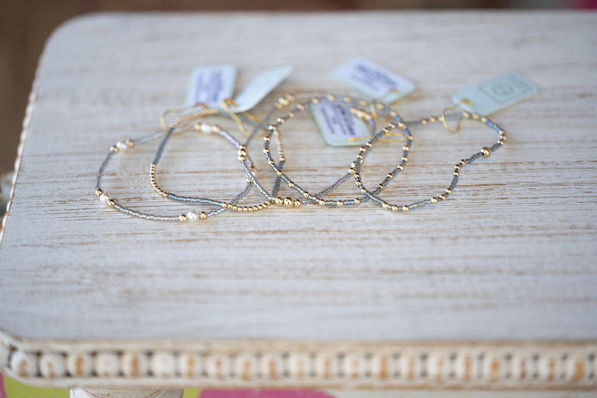 Hope Classic Morning Mist Bracelet - Signature Cross Small Gold Charm - She Chester
