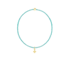 Hope Classic Sea Glass Bracelet - Signature Cross Small Gold Charm - She Chester