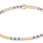 HOPE JOY PATTERN 2MM BEAD BRACELET - BRIGHT BLUE - She Chester