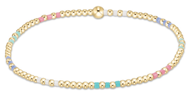 HOPE JOY PATTERN 2MM BEAD BRACELET - HOT MESS SS25 - She Chester