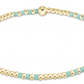 HOPE JOY PATTERN 2MM BEAD BRACELET - MINT - She Chester