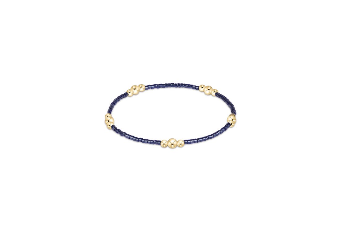 Hope Purpose Gold Bracelet - Navy - She Chester