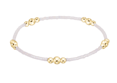 Hope Purpose Gold Bracelet - Silky White - She Chester