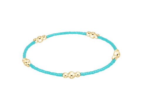 Hope Purpose Gold Bracelet - Turquoise - She Chester