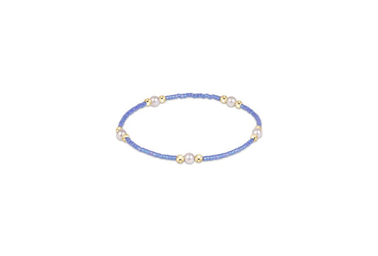 Hope Purpose Pearl Bracelet - Bright Blue - She Chester