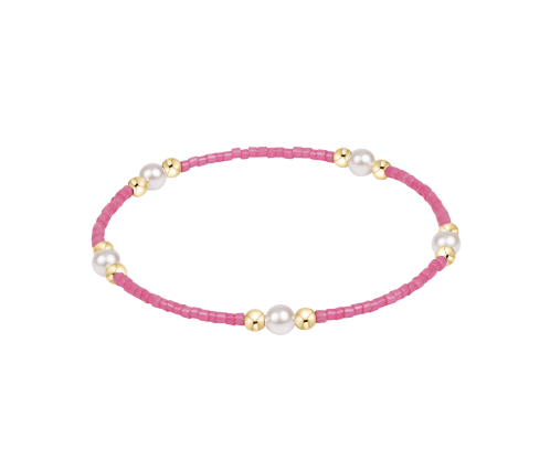 Hope Purpose Pearl Bracelet - Bubblegum - She Chester