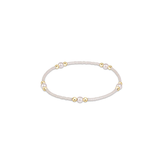 Hope Purpose Pearl Bracelet - Milkshake - She Chester