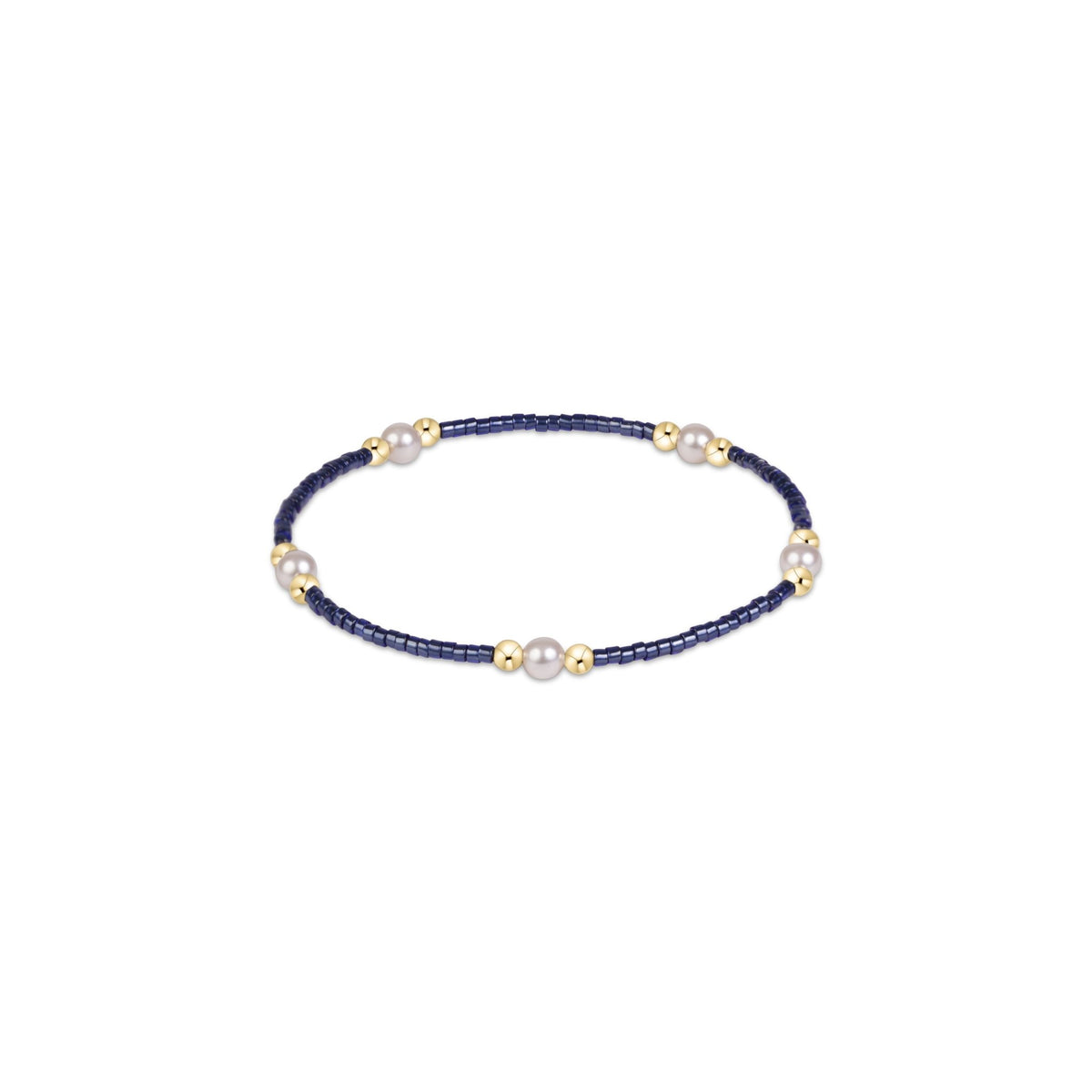 Hope Purpose Pearl Bracelet - Navy - She Chester