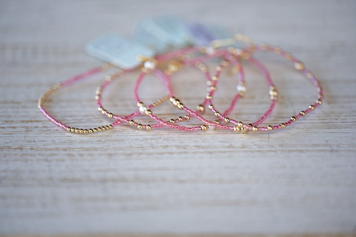 Hope Purpose Pearl Bracelet - Pink Champagne - She Chester
