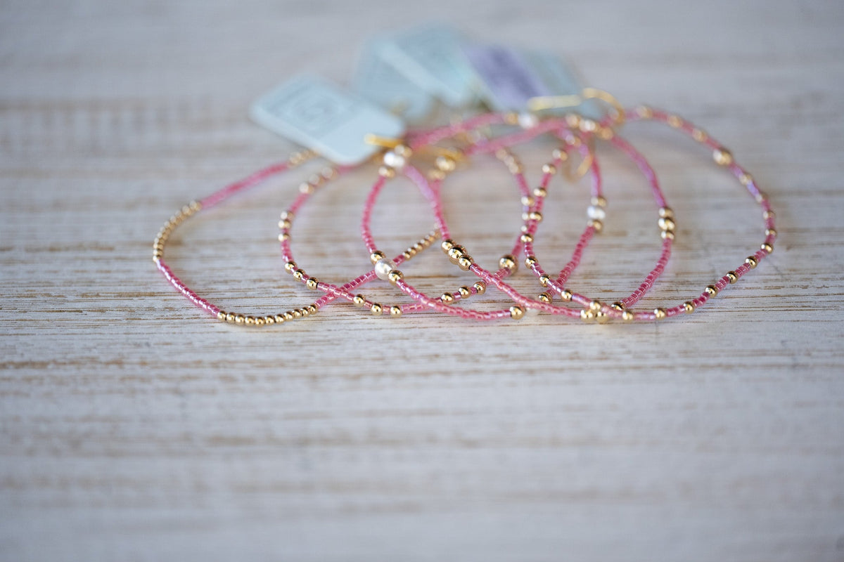 Hope Purpose Pearl Bracelet - Pink Champagne - She Chester