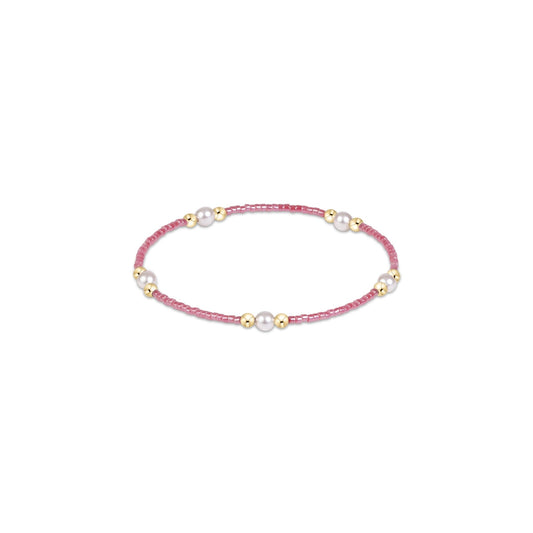 Hope Purpose Pearl Bracelet - Pink Champagne - She Chester