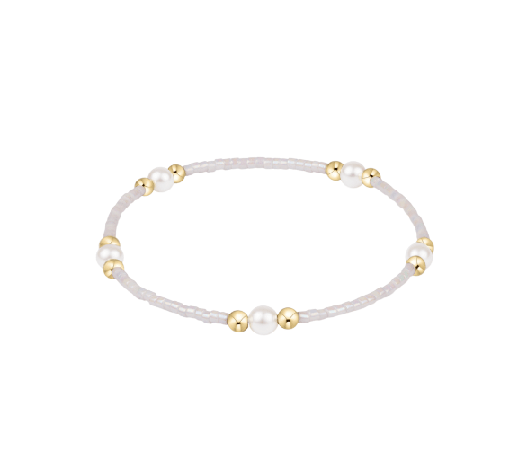 Hope Purpose Pearl Bracelet - Silky White - She Chester