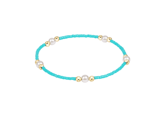 Hope Purpose Pearl Bracelet - Turquoise - She Chester