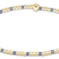 HOPE SINCERITY PATTERN 2MM BEAD BRACELET - BRIGHT BLUE - She Chester