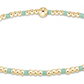 HOPE SINCERITY PATTERN 2MM BEAD BRACELET - MINT - She Chester