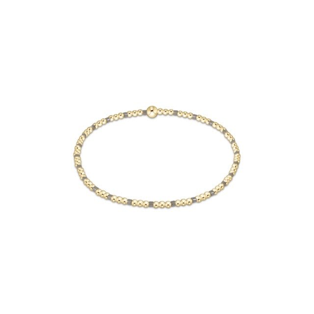 Hope Sincerity Pattern 2mmBead Bracelet - Milkshake - She Chester