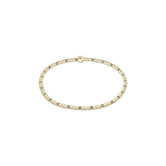 Hope Sincerity Pattern 2mmBead Bracelet - Milkshake - She Chester