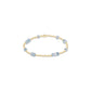 Hope Unwritten Gemstone 4mm Bracelet - Aquamarine - She Chester