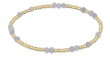 HOPE UNWRITTEN GEMSTONE BRACELET - AQUAMARINE - She Chester