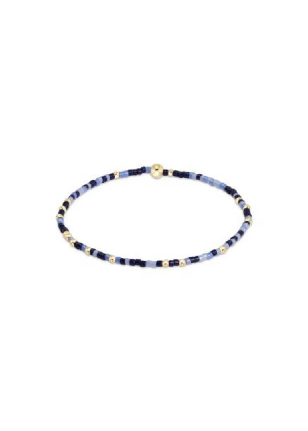 Hope Unwritten Gold Blue - ty Back Bracelet - She Chester