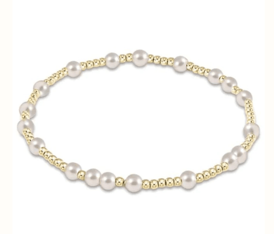 Hope Unwritten Gold Pearl 4MM Bead Bracelet - She Chester