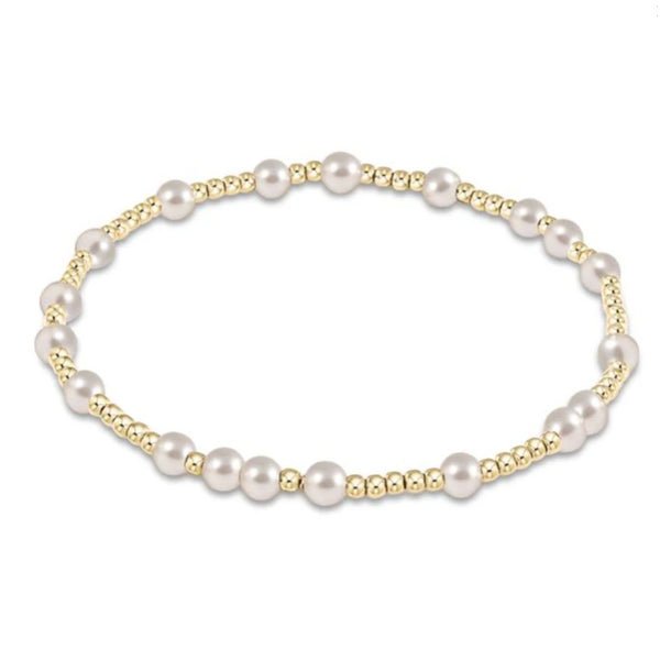 Hope Unwritten Pearl 3MM Bead Bracelet - She Chester