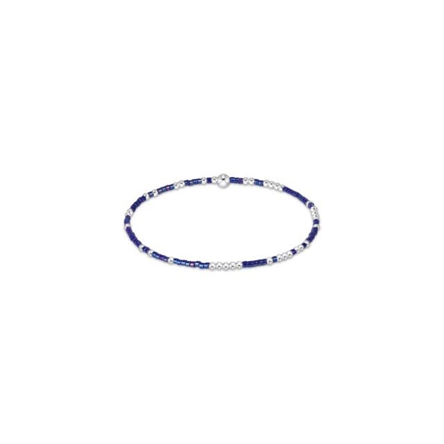 Hope Unwritten Sterling Bracelet - Blue Metallic - She Chester