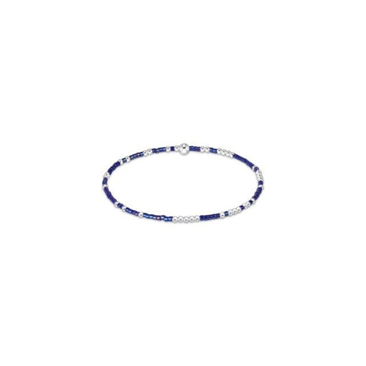 Hope Unwritten Sterling Bracelet - Blue Metallic - She Chester